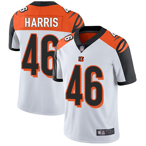 Cincinnati Bengals Limited White Men Clark Harris Road Jersey NFL Footballl 46 Vapor Untouchable